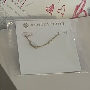NWT Kendra Scott Miya 14K Gold plated & Mother Of Pearl Pendant Necklace